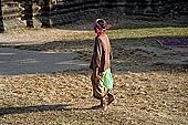 Angkor Wat temple, the vast esplanade inside the fourth enclosure. 